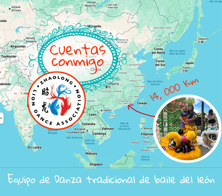 Distancia de China a la casa de la Casa de Cultura Enrique Ramírez y Ramírez